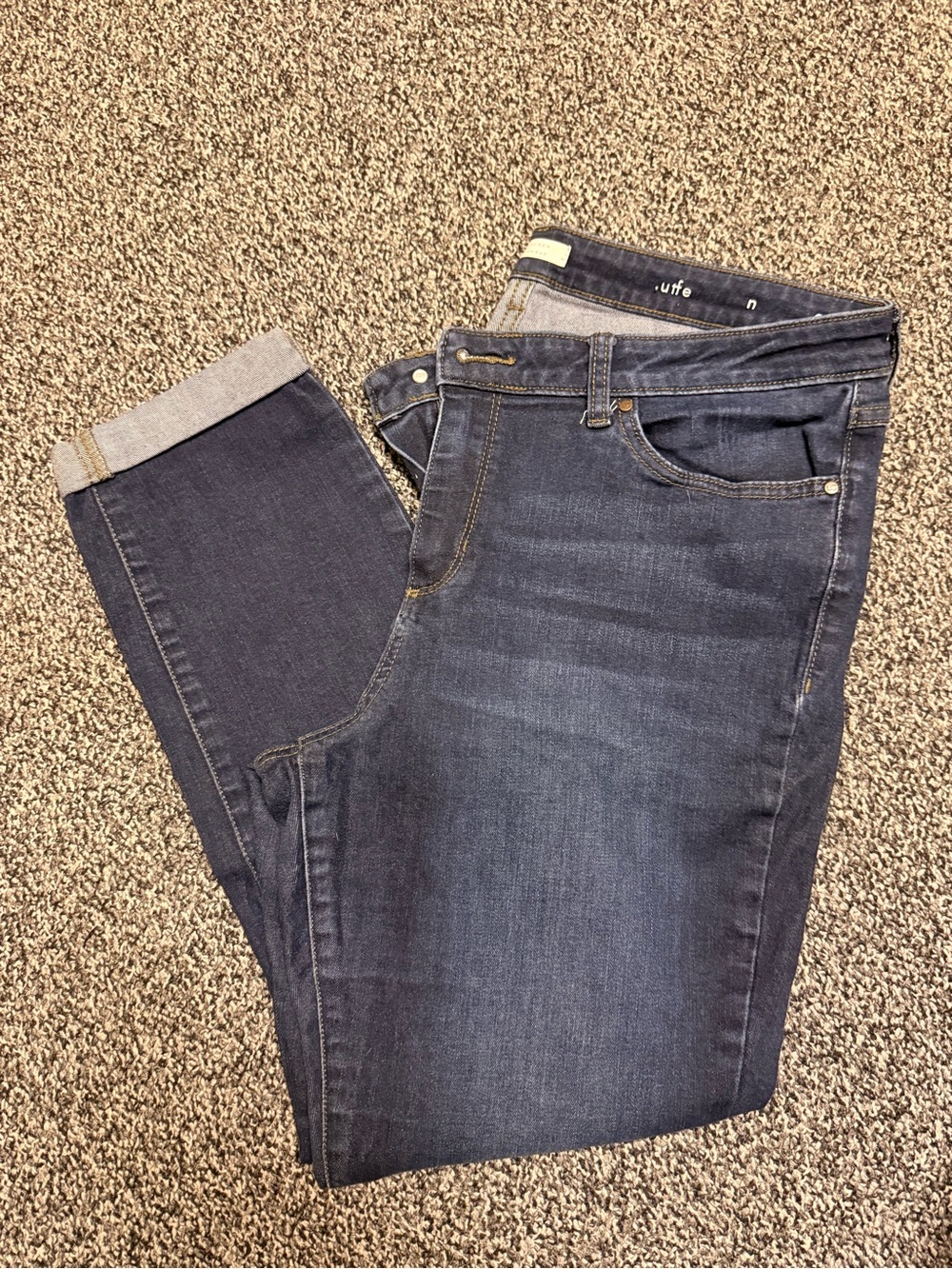 LC Lauren Conrad Women's Skinny Jeans - Dark and Medium Blue Washes - Picture 4 of 11